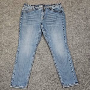 Vigoss Jagger Skinny Jeans Womens 18 Classic Fit Med Wash Mid Rise Stretch Denim